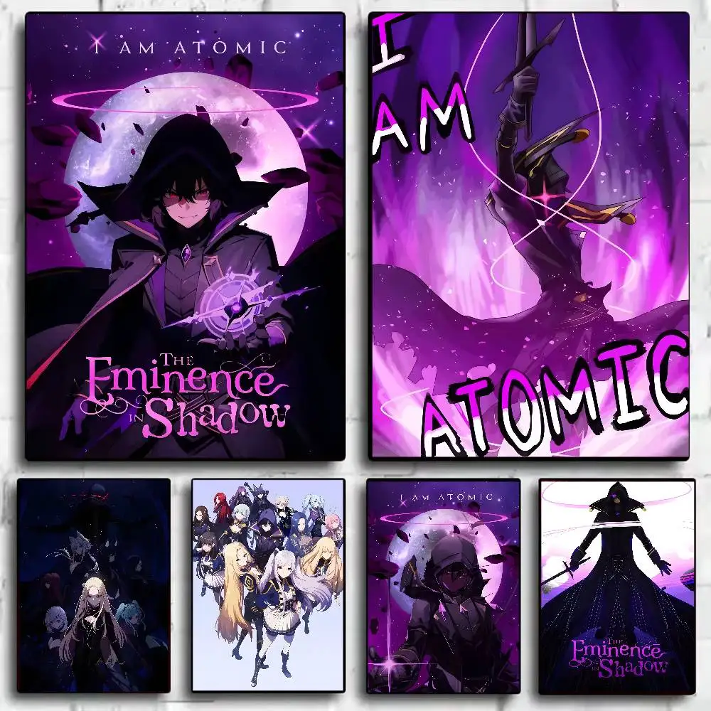Póster de Anime The Eminence In Shadow, decoración HD para el hogar, pared adhesiva, impermeable, decoración estética para el hogar, sala de estar y Bar