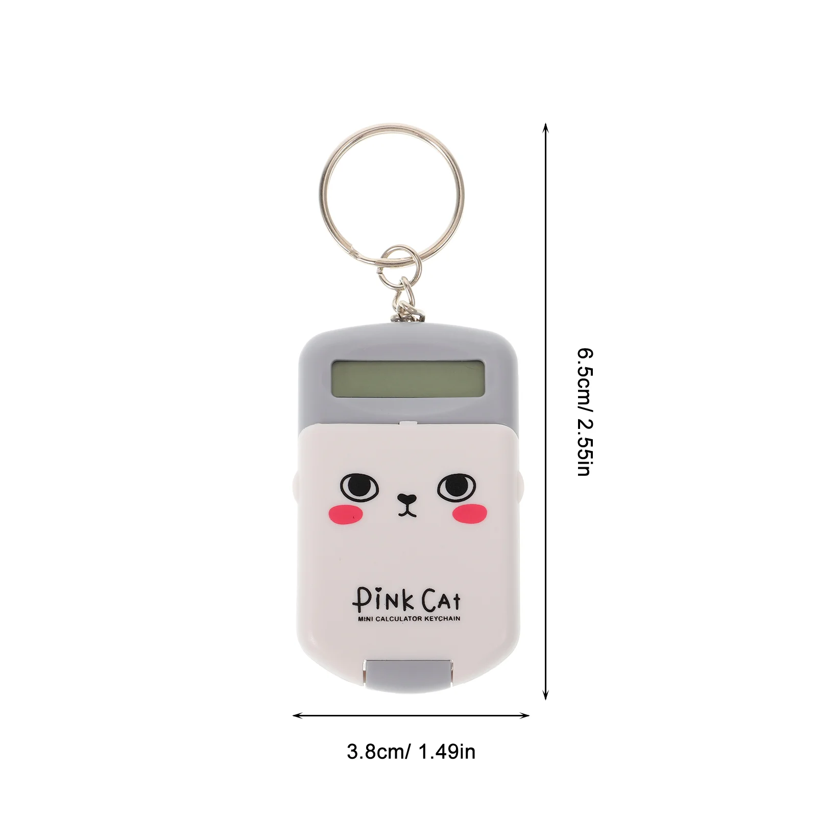 4 Pcs Mini Calculator Portable Pocket Electronic Key Ring Adorable Shaped Small for Students Keychain Gift Convenient