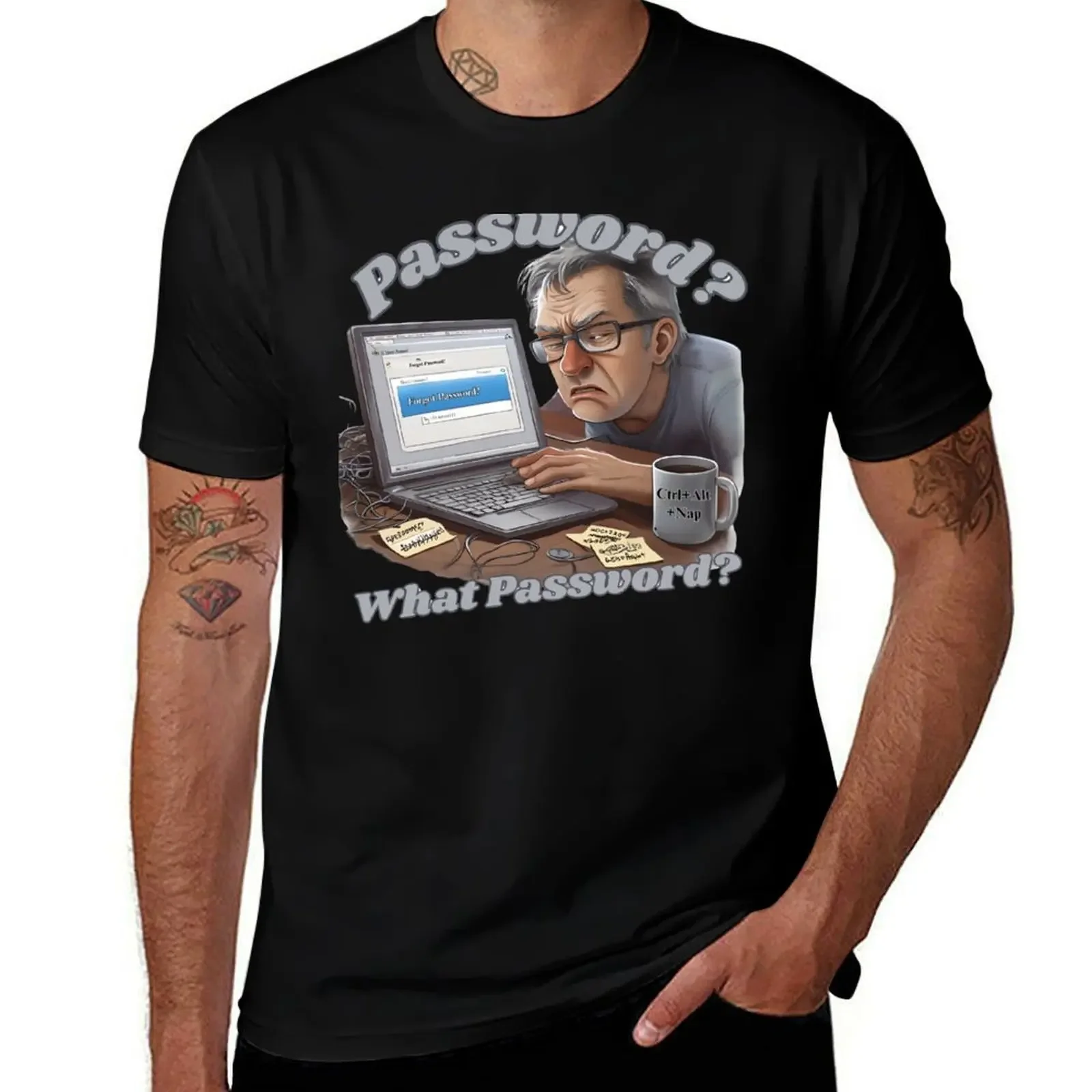 

What Password – Funny Tech Meltdown Graphic for Gen X/Y T-Shirt graphic t shirt vintage anime tshirt mens graphic t-shirts
