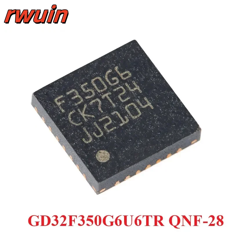 GD32F GD32F350 GD32F350G6U6TR GD32F350G8U6TR 350G6U6 350G8U6 QNF-28 QFN-28 ARM Cortex-M4 32-bit Microcontroller MCU IC Chip
