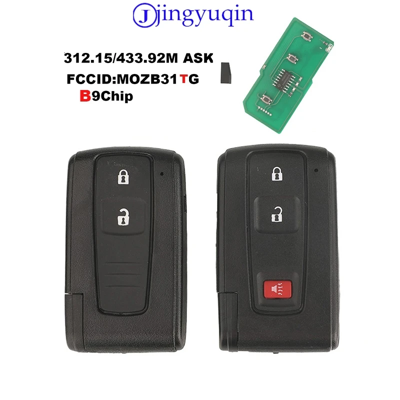 

Новинка: Умный ключ-брелок Jingyuqin Remote Sunshine MOZB21TG для Toyota Prius 2004-2009, 312.15/315.12 МГц, без функции Keyless Go