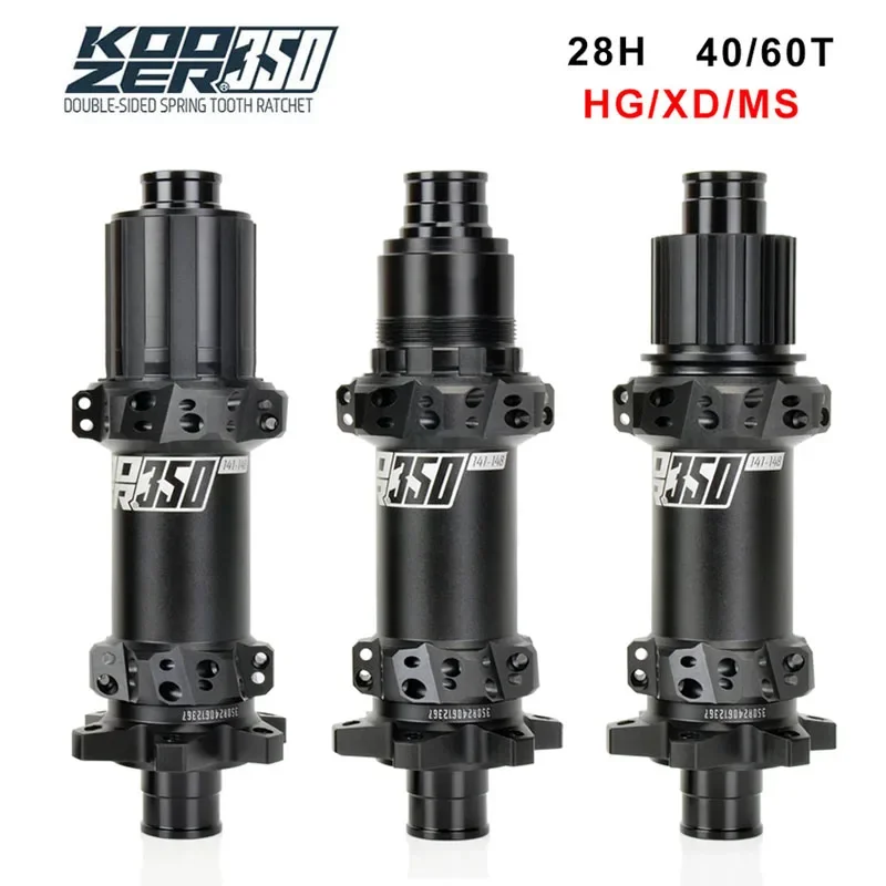 Koozer 350 28H دفعة السقاطة 40T 60T مستقيم سحب الصلب المحور HG XD MS 11 12s 15x110 5x141 12x148 مللي متر أجزاء الدراجة الجبلية دراجة محور