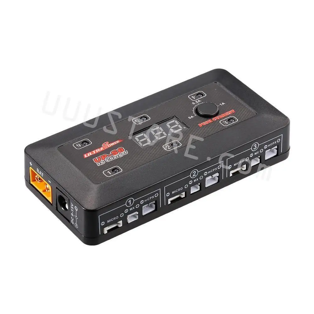 UltraPower UP-S6 3.7V 1S Lipo LiHv Battery Charger with MICRO MX mCPX USB Port Blade Inductrix RC Racing Drone Quadcopter Model