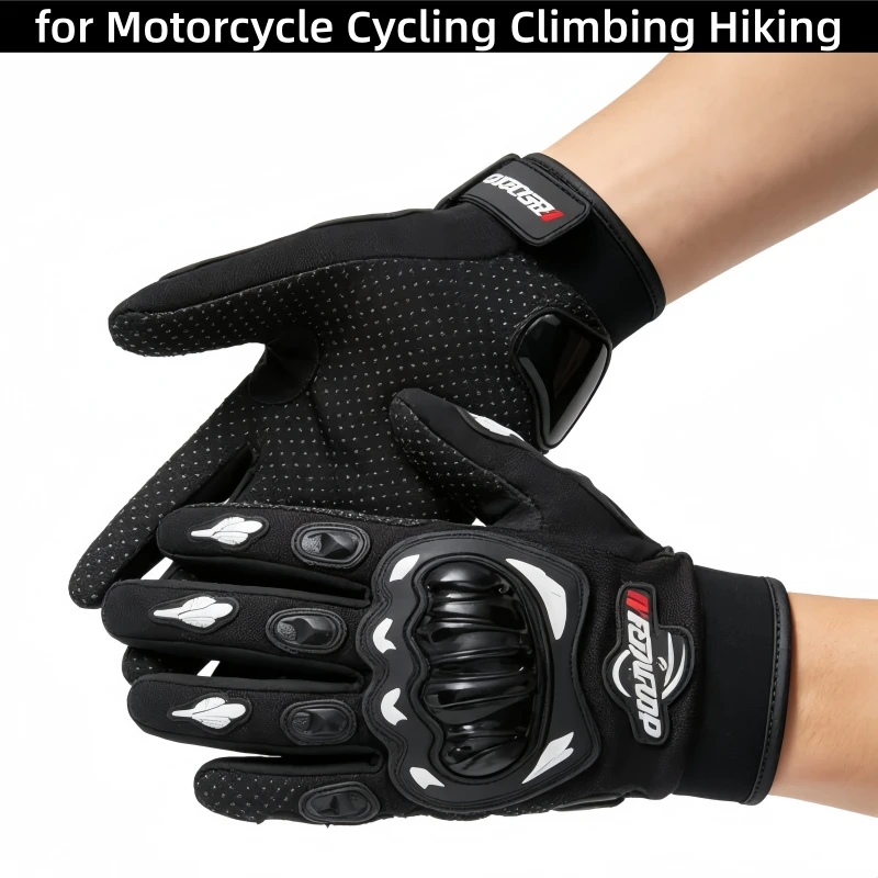 Motorcycle Gloves Anti Slip Shockproof Protective Ventilate Half Finger Short Sports Gloves for Cycling Climbing Hiking