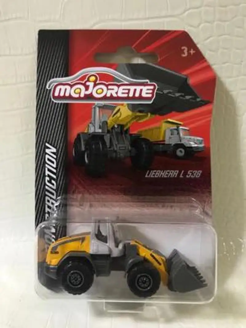 1/64 Majorette  Road Roller Excavator Transport Shovel Truck  Collection of die-cast alloy car decoration model toys