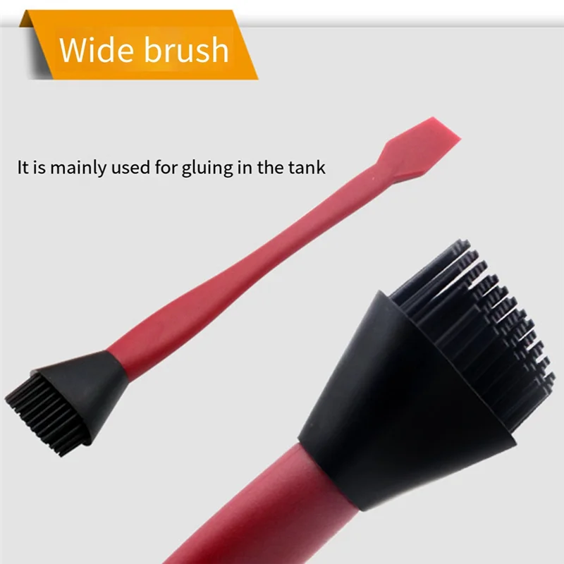 

4-Piece Woodworking Brush Tool Set Multifunctional Soft Silicone Wood Glue Tray Thin Non-Slip Flat Scraper DIY Crafts