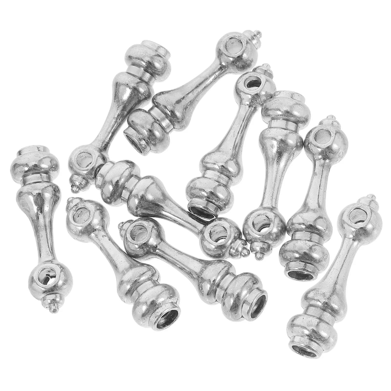 

10Pcs Metal Cabinet Connectors Zinc Alloy End Cap Style Multi-Purpose Hardware Fittings for Furniture Glass Railing Wine Cart