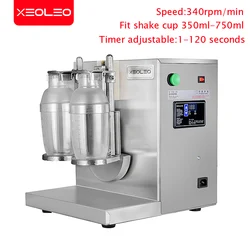 Xeoleo Kommerzielle Boba Shaker Bubble Tea Shaker Doppelkopf Tassen Perlenmilch Schüttelmaschine Edelstahl Bubble Tea Maschine