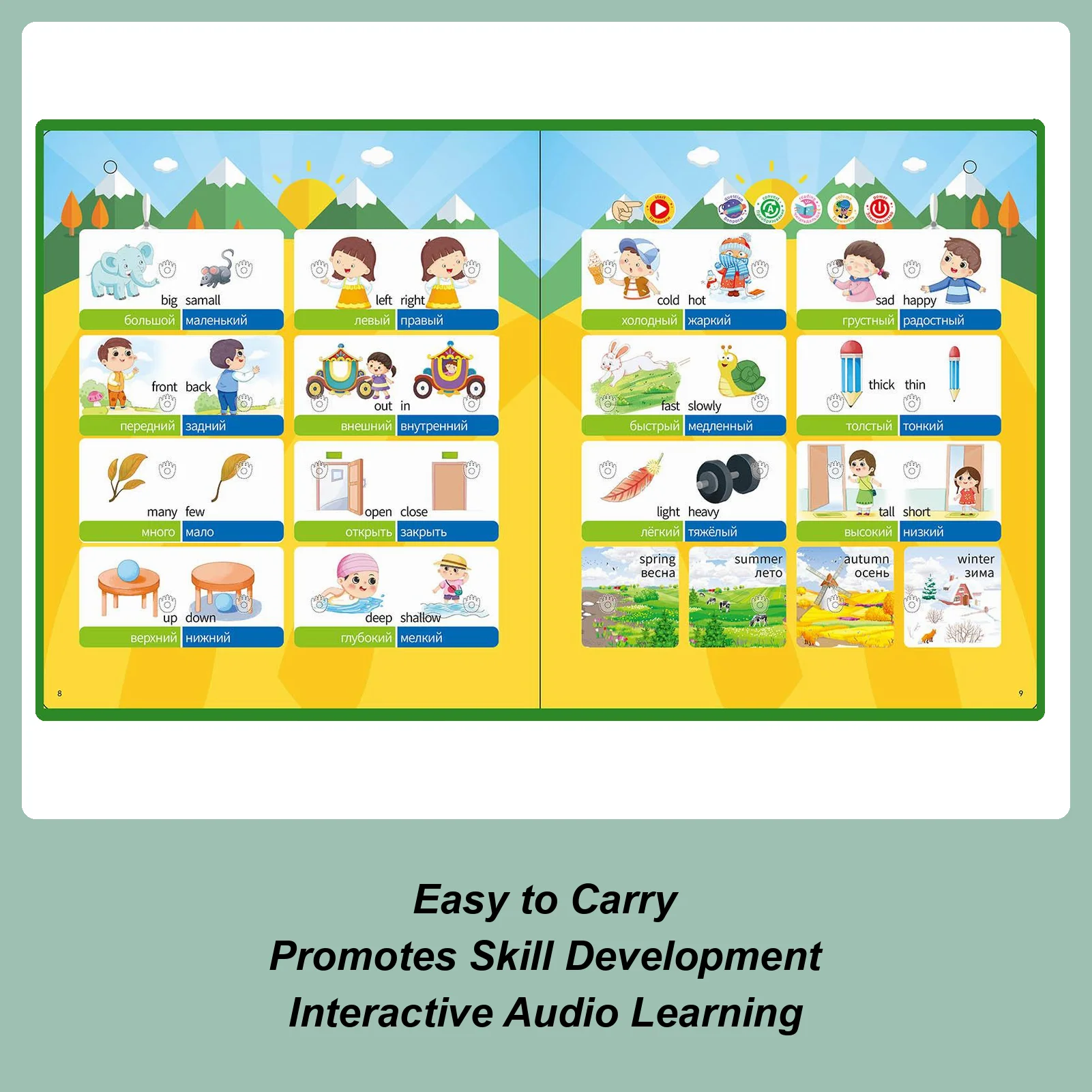 

Игрушка с русскими буквами, интерактивная говорящая книга с русским алфавитом, обучающая игрушка со словами и цифрами для начинающих, для путешествий, дома, школы