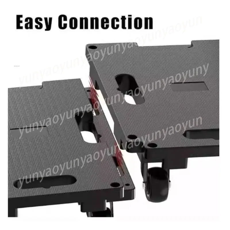 

Тележка для мебели усиленная, грузоподъемность 200 кг, черная, соединяемая, для дома и офиса, на колесах, для перемещения