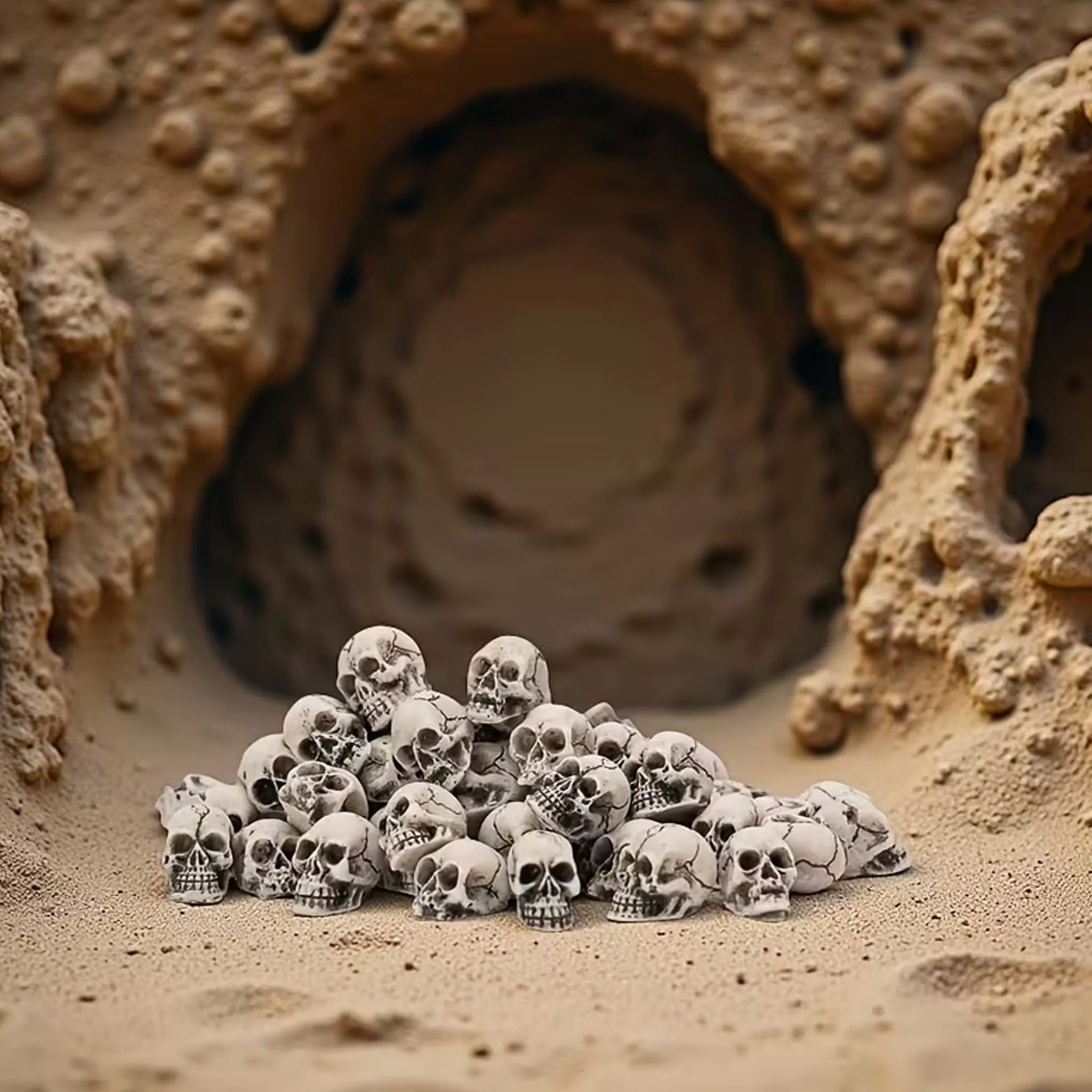 Halloween Skull Pots 3