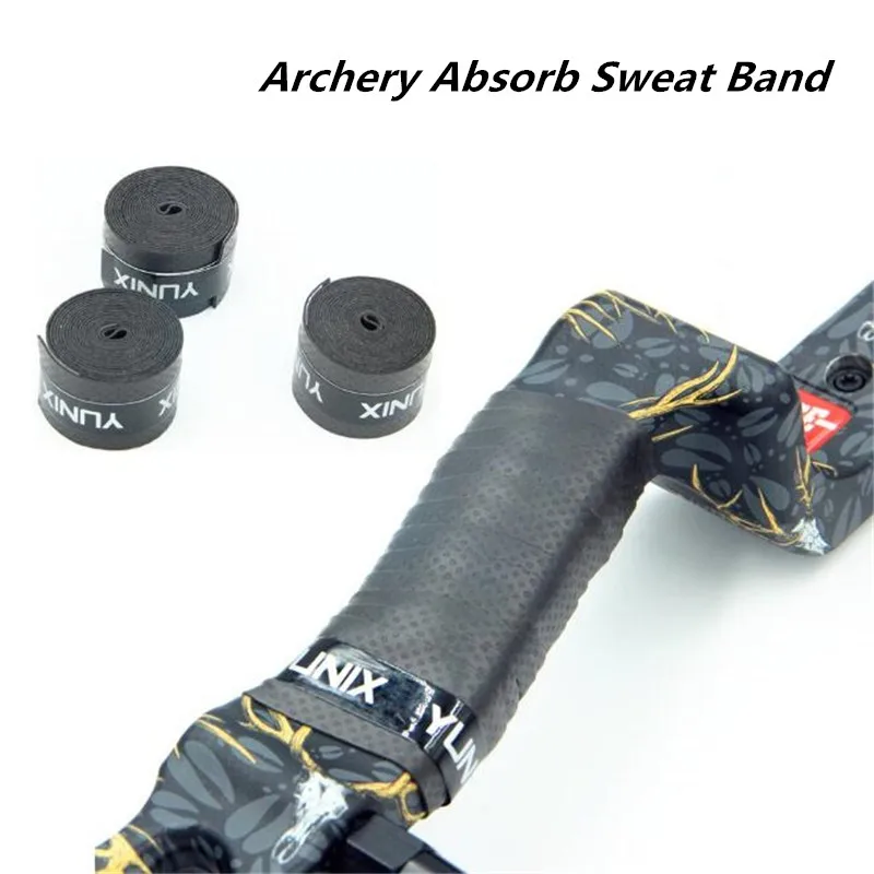 Archery Absorb Sweat Band Non-Slip Stretchy Handle Grip Bow Tape Band Wrap for Compound Recurve Bow