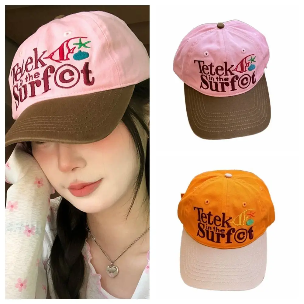 

Embroidered Baseball Cap Sun Protection Sunshade Embroidery Letter Baseball Hat Sunscreen Hat Peaked Cap Sunshade Sun Hat