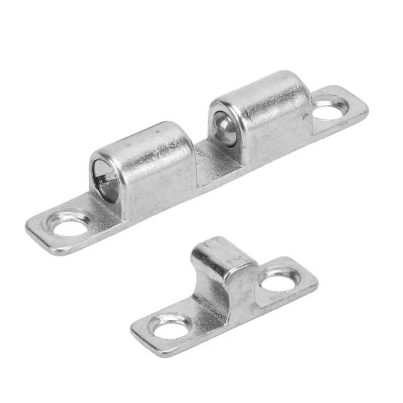 Boat Door Catch Polished Stainless Steel 60mm Marine Grade Door Ball Tension Roller Catch For Motorhome Boat Yacht Cupboards
