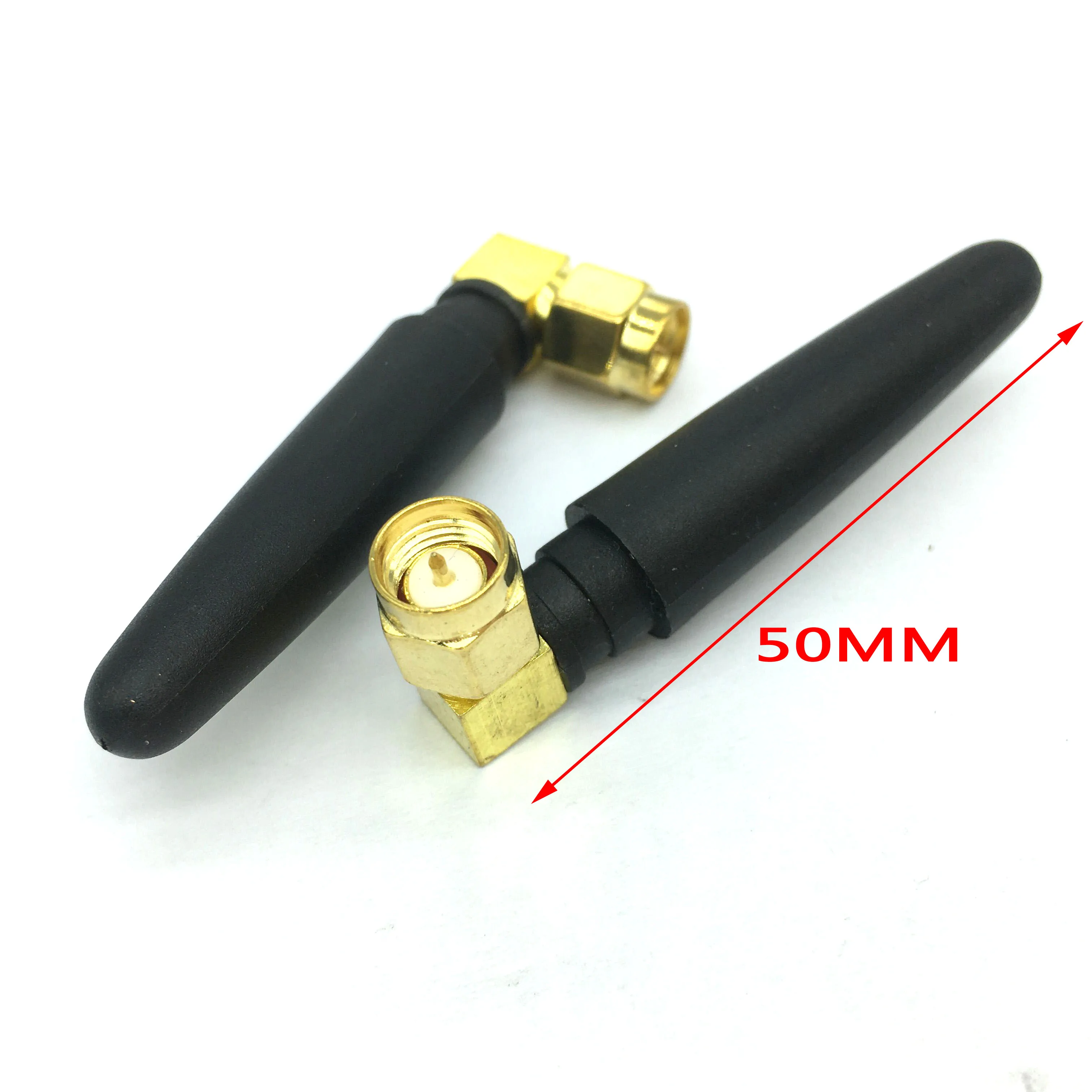 5PCS 2.4G 3dBi WiFi Bluetooth Antenna For LoRa LoRaWAN Antenna SMA Aerial Antenna 868MHz 915MHz right angle SMA Male Connector