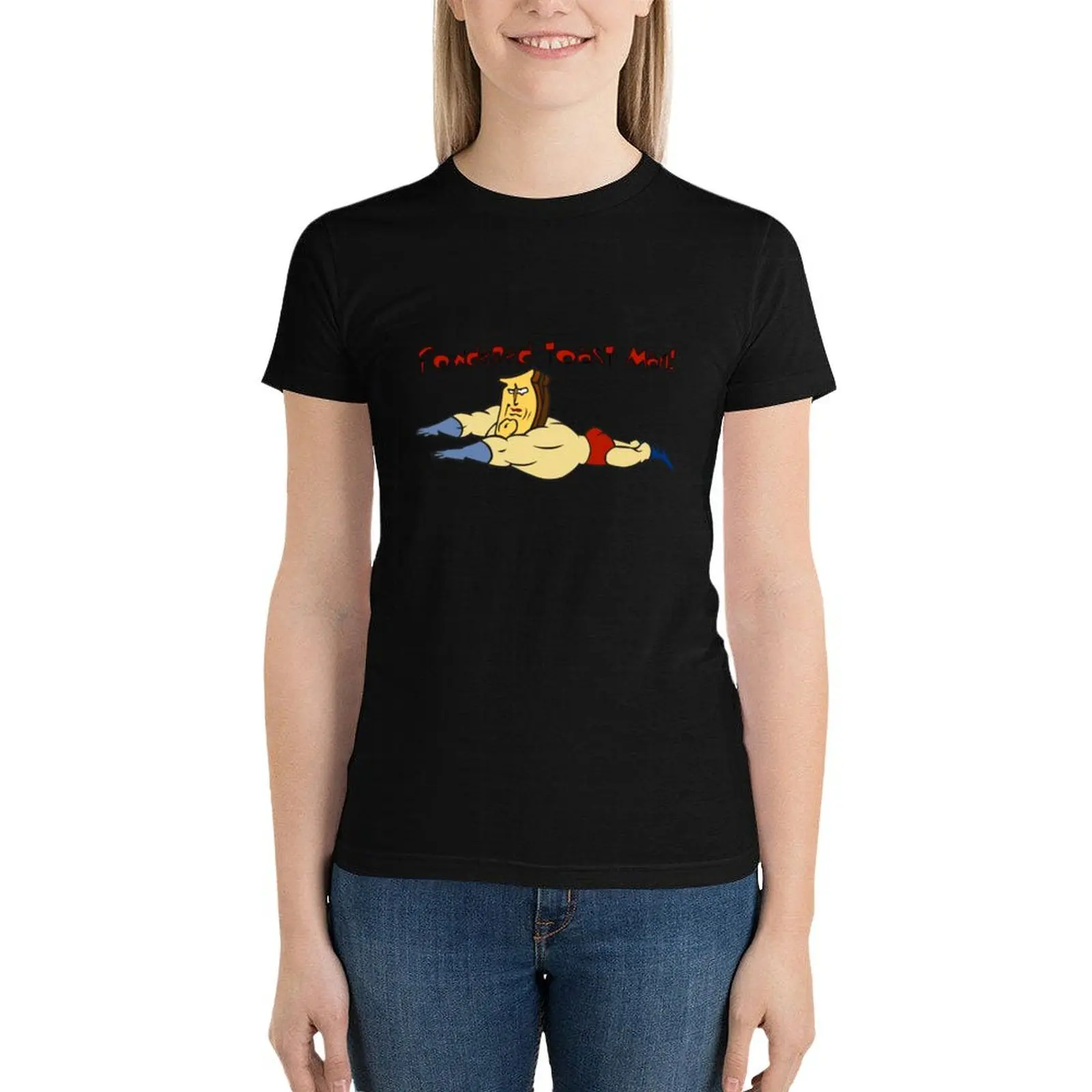 Powdered Toast Man Ren and Stimpy T-Shirt cute clothes plus size tops vintage clothes cotton t shirts Women