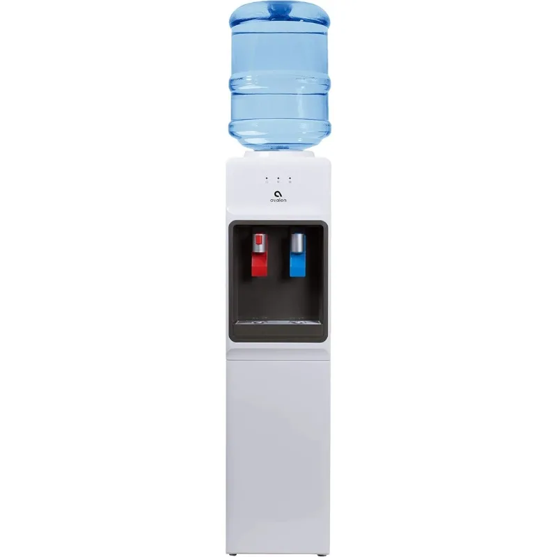 Avalon Top Loading Water Cooler Dispenser - Hot & Cold Water, Child Safety Lock, Slim Design, Holds 3 or 5 Gallon Bottles