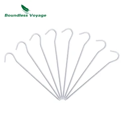 Boundless Voyage-clavijas de titanio para tienda de campaña, estacas para tienda de campaña al aire libre, accesorios para tienda Ti4003P