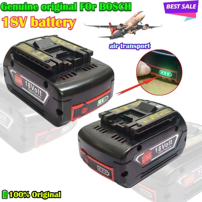 

100% Original-For Bosch 18V Battery 10000mAh Backup Batteries Draadloze Professional System BAT609 BAT618 GBA18V80 Tool