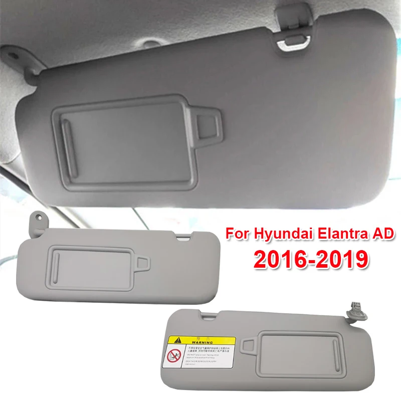 Left/Right Car Inner Sunvisor with Cosmetic Mirror for Hyundai Elantra AD 2016-2019