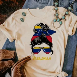 Venezuela tshirt women Japanese funny harajuku top female streetwear funny clothing