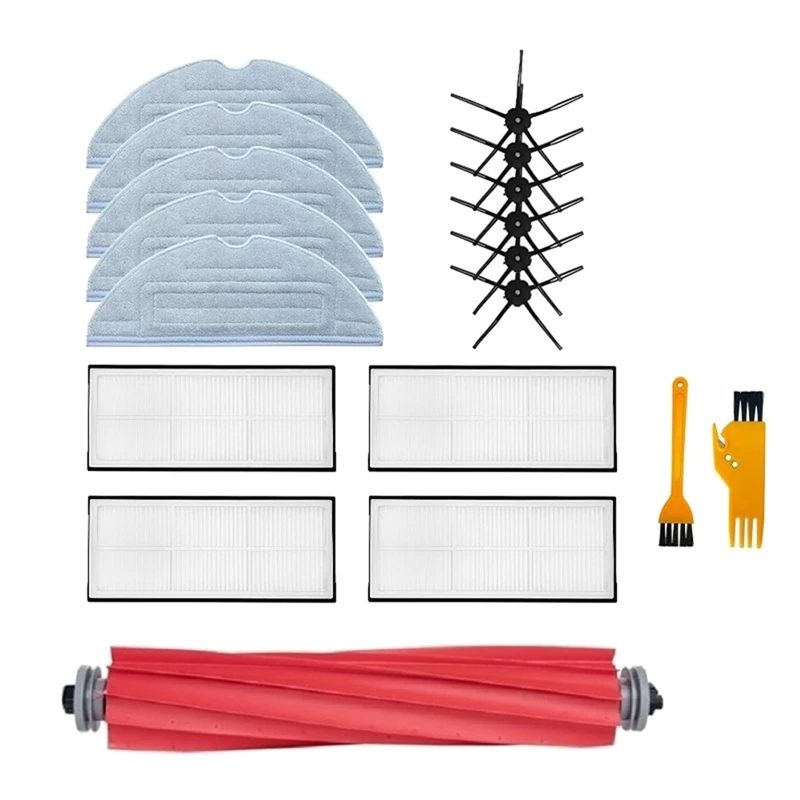 Acessórios de aspirador para Xiaomi Roborock, Escova Lateral Principal, Mop Pano, Filtro Hepa, S7, T7S, T7plus, T7splus