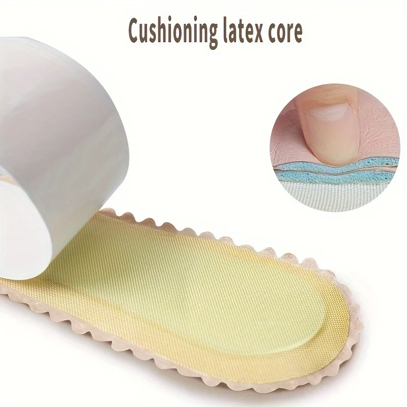 1 زوج الراحة صندل النعال للنساء المضادة للانزلاق وسادة للقدم امتصاص العرق مزيل العرق أحذية ذات كعب عالي ملصقات وحيد سبع نقاط #5