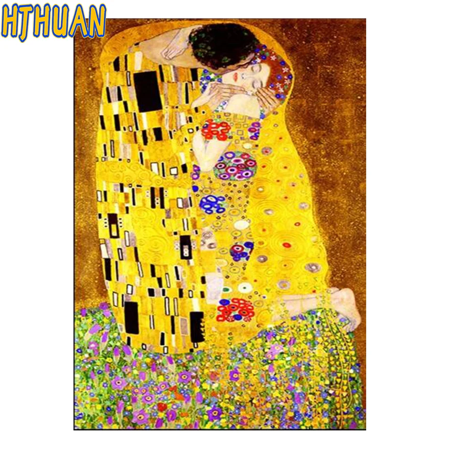 

Classic Artist Abstract couple kiss 5D full round drill diamond Painting Modern mosaic mural diamond embroidery Home Decoration