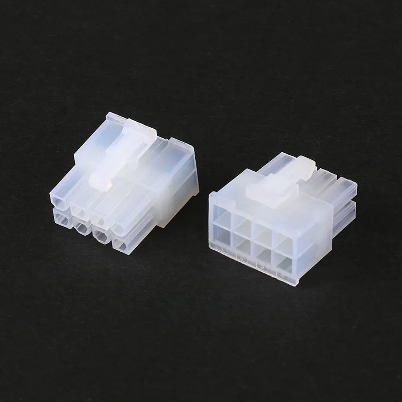 20Pcs 5557 4.2mm 2P 4P 6P 8P 10P 12P 14P 16P-24Pin White Male Plug Plastic Shell For Car Computer Power Connectors Housing