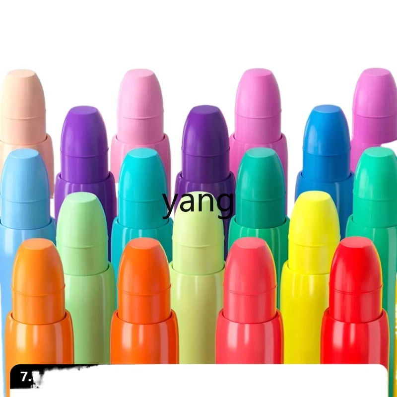 

CX Washable Children Silky Crayon Non-Dirty Hands Non-Toxic Safe for Kindergarten