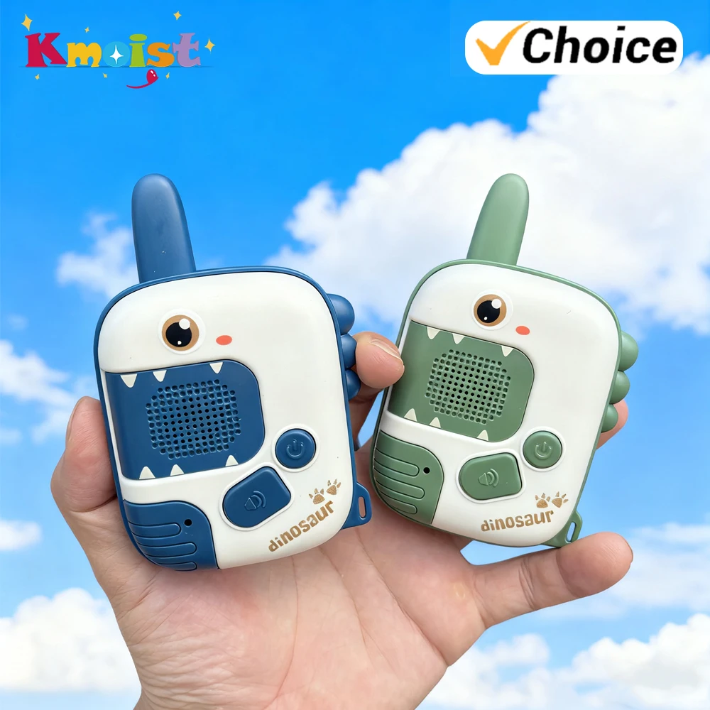 Walkie Talkie Toy Long Range Mini Handheld Button Dinosaur Interphone Outdoor Wireless Transmission Walkie-Talkie Kids Xmas Toys