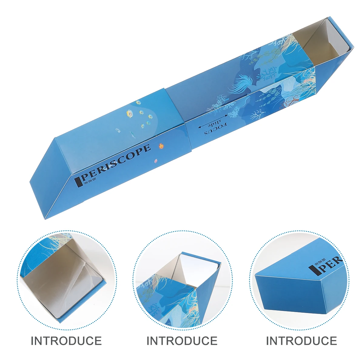 

3 Pcs Periscope Material Kids Science Periscopes Childs Toy Diy Blue Childrens Primary School