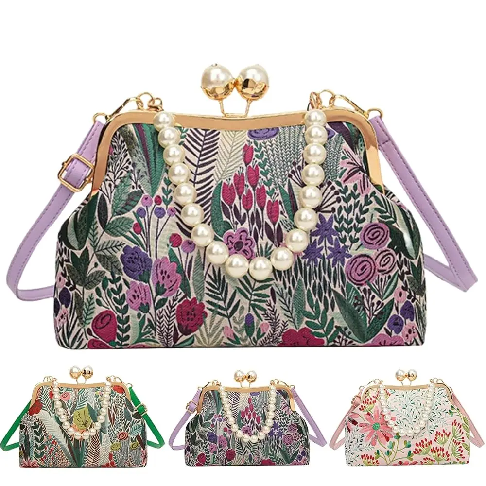 

Crossbody Bags for Women Trendy Floral & Leaf Print Fashion Versatile Elegant Purse for Ladies Shoulder Sling Handbags