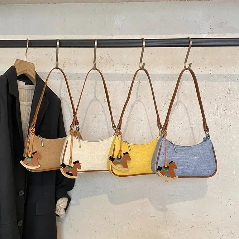 

Classic Luxury Leather Handbag For Women Designer Vintage Crossbody Bag Large Capacity Elegant Minimalist Commuter Diaper Bag