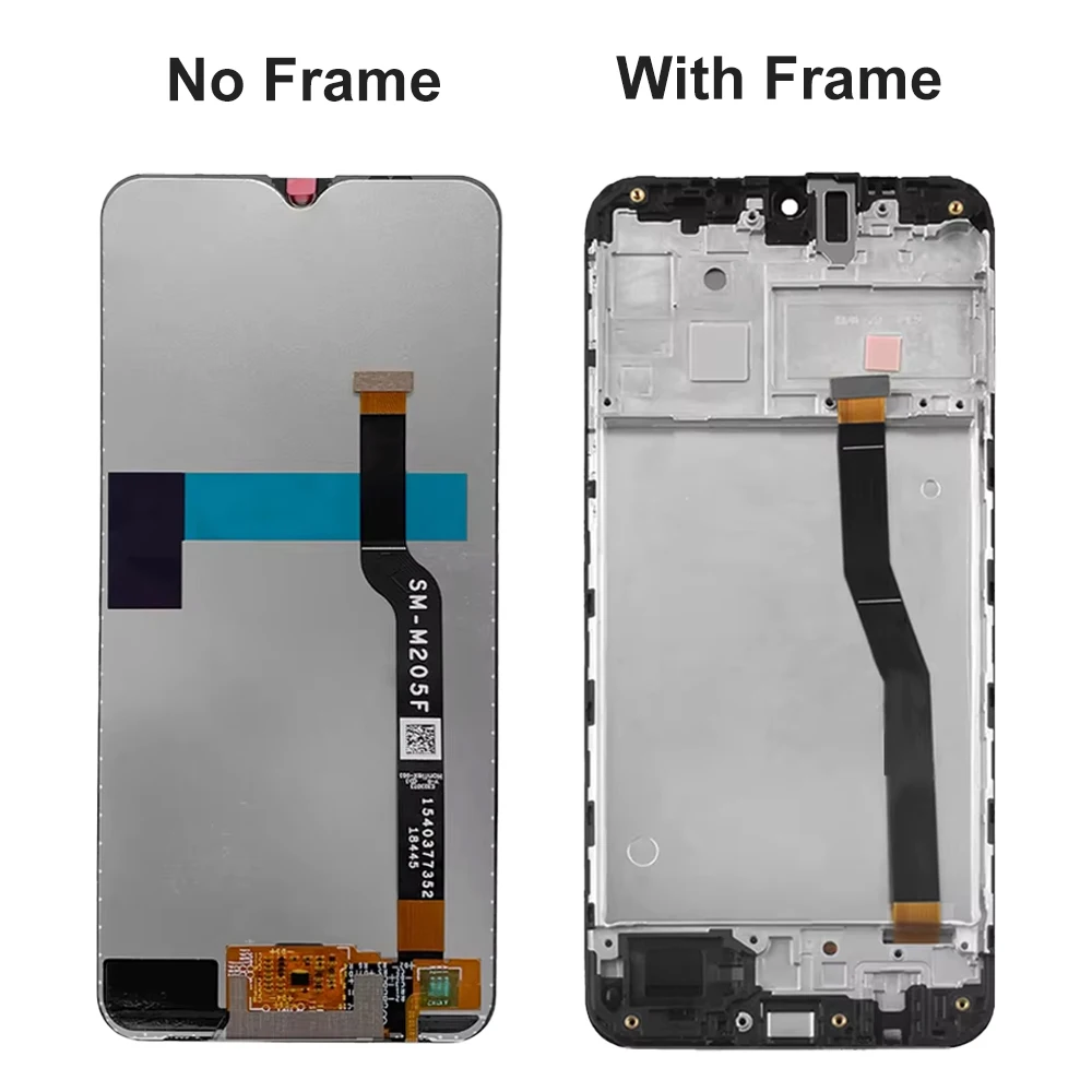 M20 M205 M205F M205F/DS LCD Screen Assembly for Samsung Galaxy M20 LCD Dispaly Touch Screen Digitizer with Frame Replacement