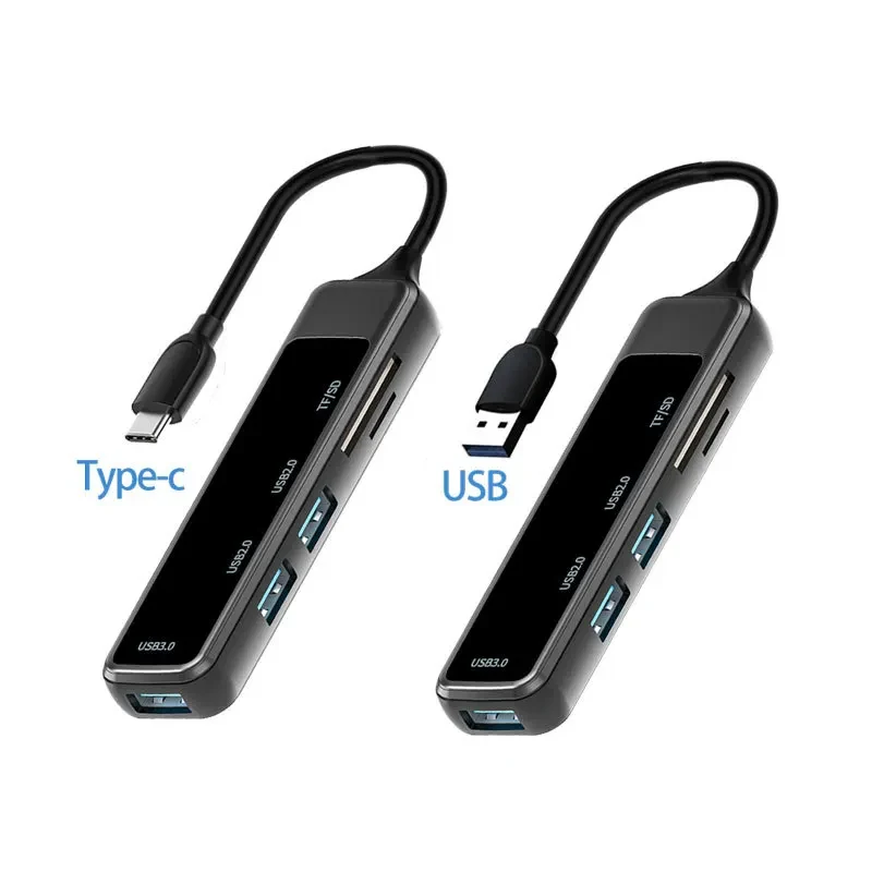 USB3.0 Multifunction Docking Station SD/TF Card Reader 3-port USB Type-c Mobile Phone Notebook Hub
