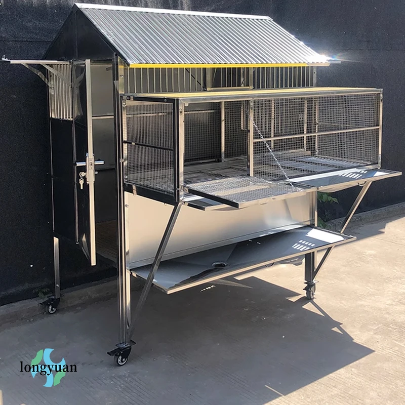 قفص حمامة من الفولاذ المقاوم للصدأ تجاري كبير عالي الجودة لتربية سباق وتدريب أثاث بيت الحيوانات الأليفة