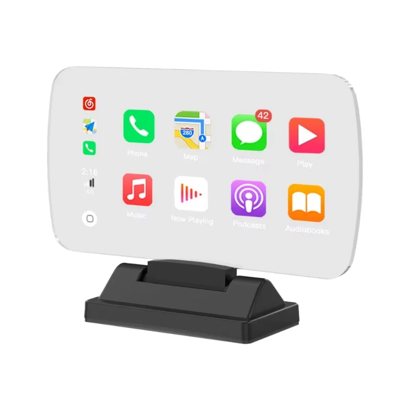 H10 Wireless BLE CarPlay HUD | Auto Brightness Car Window Projector with Google Map Navigation
