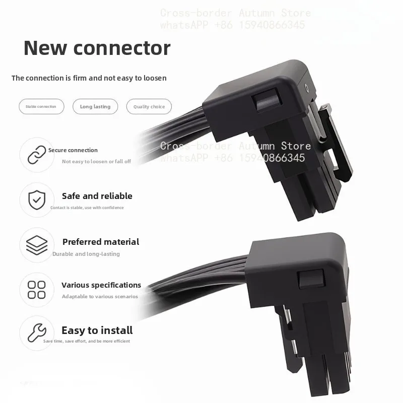 Graphics Card 8Pin 90‑Degree Angled Extension Cable 8‑Pin Male to Female Right Angle Adapter Cord Forward & Reverse Bend