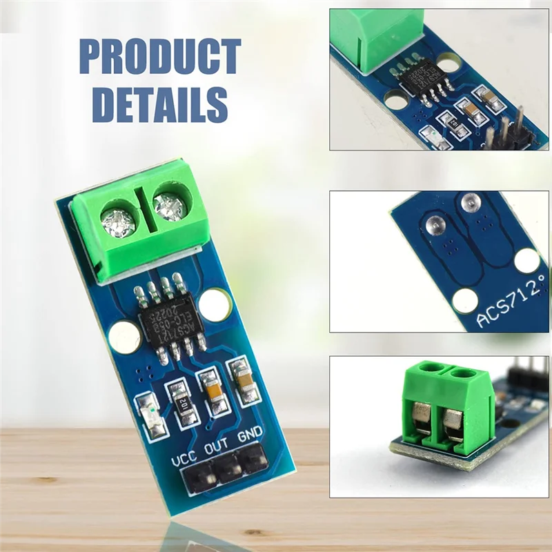 5A Range Current Sensor Board Power Sensor Board ACS712 Module Power Sensor Board-T44C