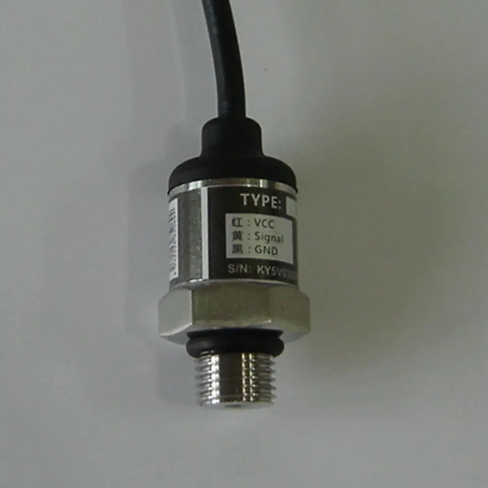Plastic Housing Stainless Steel Lead Type IoT Pressure Transmitter, 3-Wire 0-1MPa Voltage Output Pressure Sensor