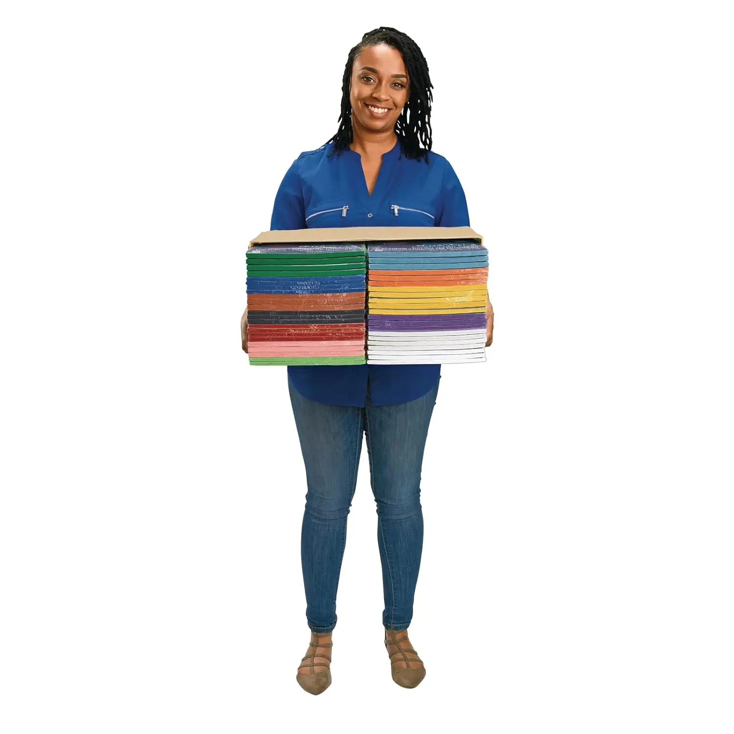 

Heavyweight Construction Paper, 9" x 12", 2200 Sheets Bulk Pack, Assorted Colors for Classroom Art, Drawing, and School Supplies