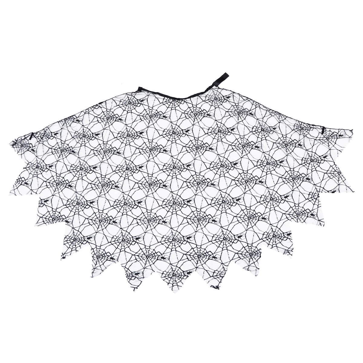 

Spider Web Cloak Adjustable Kids Halloween Cape 47 Inch Height Cosplay Shawl Dress Up Witch Vampires Costumes