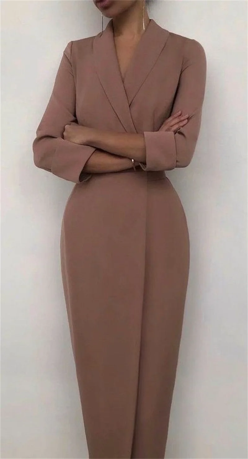 Elegante feminino terno longo blazer 1 pçs trench coat feito sob encomenda rendas até formal escritório negócio senhora jaqueta outfit vestido de baile