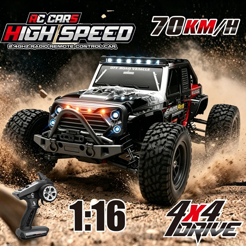 Ferngesteuertes Auto WLtoys 16103 Pro 4WD, Maßstab 1/16, Höchstgeschwindigkeit 70 km/h, bürstenloser Motor, Drift-Rennwagen, Offroad, Spielzeug für Jungen, Geschenk für Kinder.