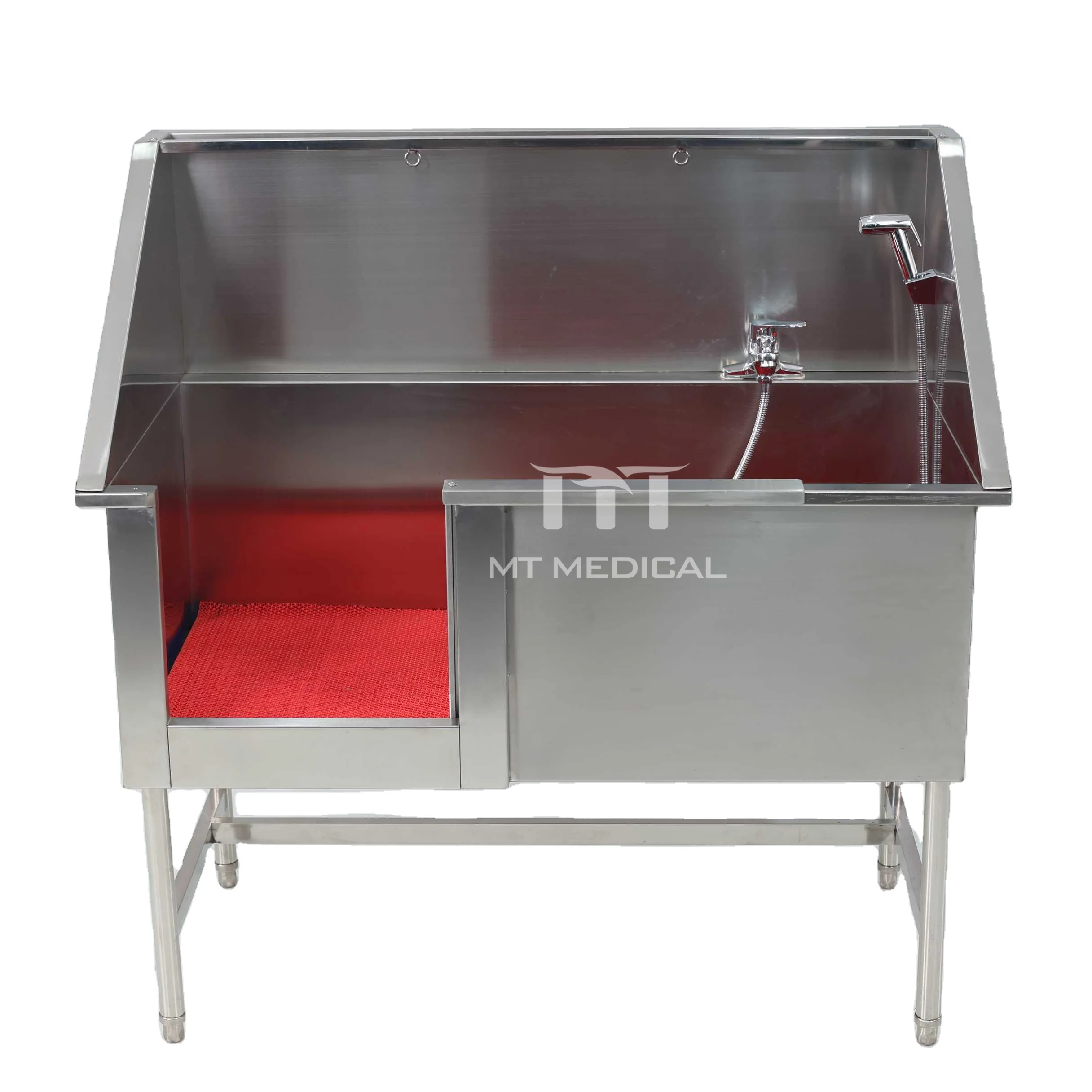 MT Stainless Steel Medical Pet Bathing Equipment Pet Grooming Washing Bathtub Sinks Cleaning Water Tanks For Dogs