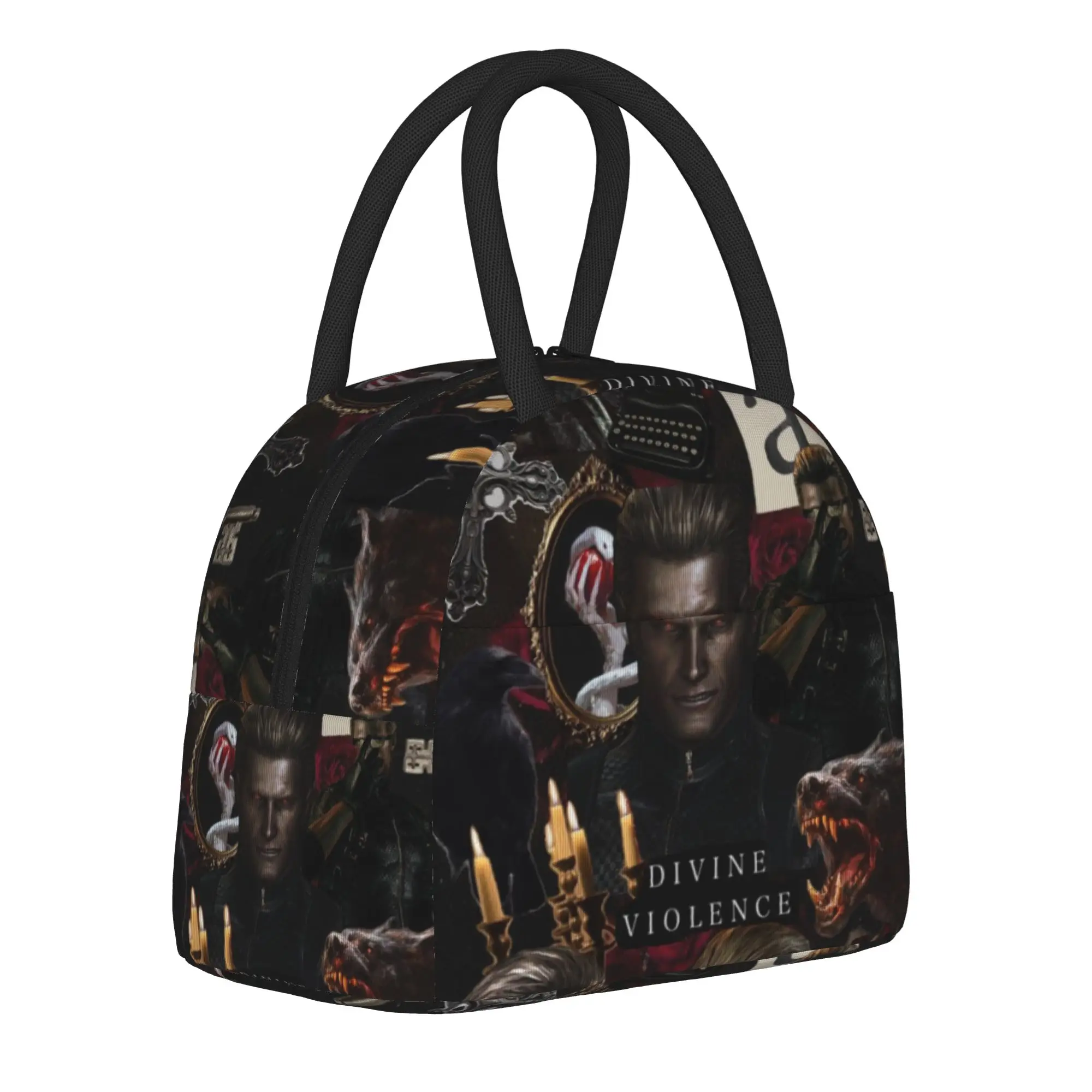 Insulated Lunch Tote Bag Albert Wesker Residented Evils Product  Lunch Food Box Fashion Cooler Thermal Bento Box For Travel