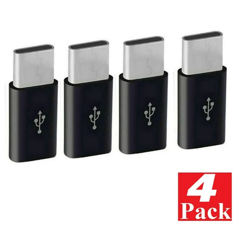 A14M 20X Micro-USB naar USB C-adapter, Mini naar Typec-oplaadadapter, USB Type C-adapterconversieconnector met weerstand