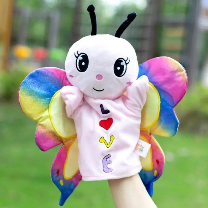 puppet butterfly insect child animal plush Hand puppet plush toy doll sleeve hand doll parenchild kinderg