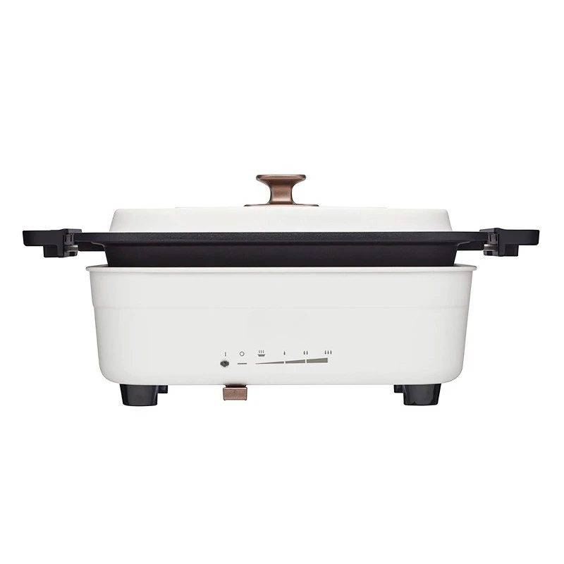 Multifunctional cooking pot Household Internet celebrity Electric hot pot BBQ meat frying integrated pot
